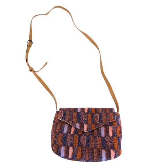 Universal Thread Handbags - Universal Thread Maroon Orange Blue Pink Jacquard Envelope Crossbody Bag